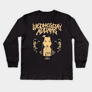 Wednesday Addams Metal Kids Long Sleeve T-Shirt